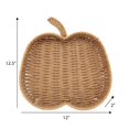 thumbnail image 2 of Harvest Pumpkin Shaped Handwoven Tray decoration, 2 of 4