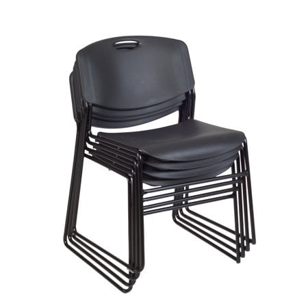 Zeng Stack Chair (4 pack)- Black
