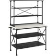 thumbnail image 1 of Crosley Furniture Madeleine 2 Piece 24"Metal Bakers Rack in Matte Black, 1 of 8