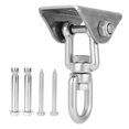 thumbnail image 2 of pitrice Stainless Steel Rotatable Hammock Swing Hanger Hook Fixed Plate Hanging Chair Kit Accessory, 2 of 9