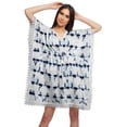 thumbnail image 1 of Moomaya Robe Courte de Caftan de Plage, Robe de Couverture Imprimée, Kaftan pour Femmes, Tenue de Plage, Couverture, 1 of 4