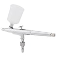 thumbnail image 4 of Dual Action Airbrush Kit Needle Large Capacity Cup Spray Airbrush, Copper Made, Suitable for Artists, with Dual Action Trigger Controls and Safety Locks, 20cc and 40cc Cup, 4 of 7