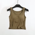 thumbnail image 2 of Timegard Camisoles pour Femmes avec Soutien-Gorge Intégré Camis Col Rond Sans Manches Court Haut Confortable d'Été Homerwear, 2 of 3