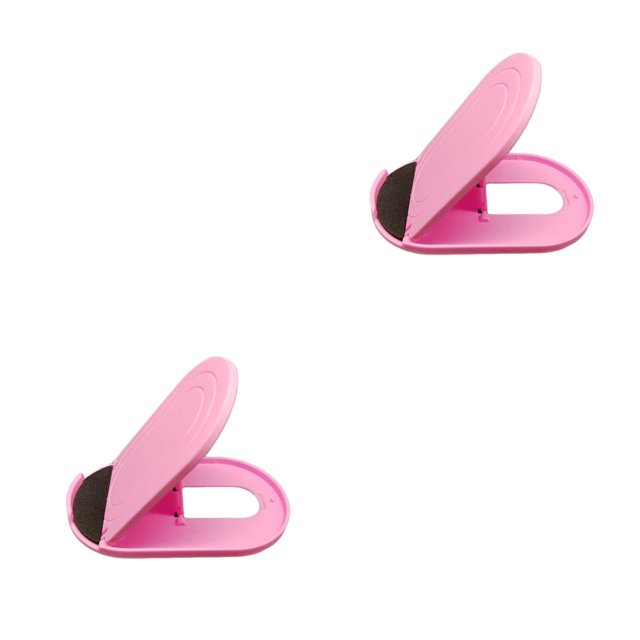 Ruiboury Folding Desktop Tablet Support Portable Plastic PC Holder Smartphone Bracket Pink 2Set