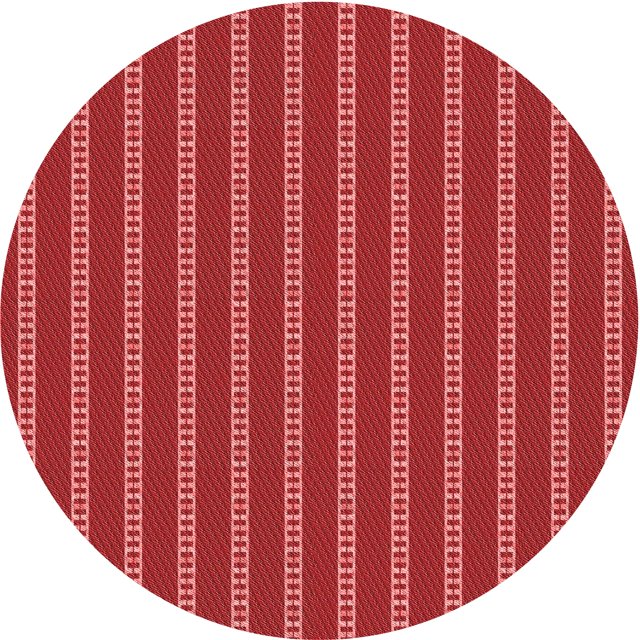 Ahgly Company Tapis Rond Lavable en Machine Intérieur Transitionnel Rouge, 3 Pieds Rond