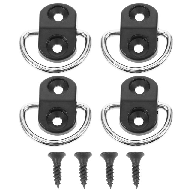 4pcs Trunk Cargo Anchor Rings Tie Down Anchors Car Trunk Bed Tie Down Hooks