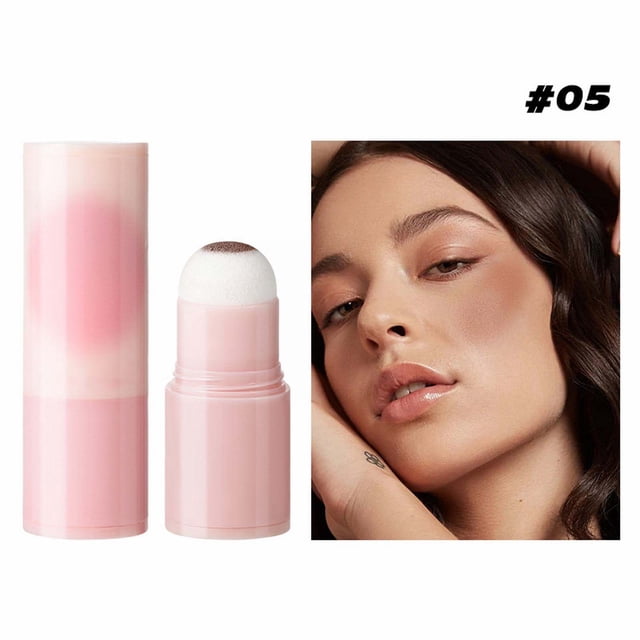 Beauty Blush Stick With Sponge Natural Looking Tint Makeup Tool For Cheeks Easy To Blend, Blush for Women