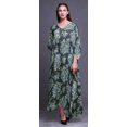 thumbnail image 2 of Bimba Kaftan Floral pour Femmes, Tenue d'Intérieur de Vacances, Robe Maxi, Couvre-Maillot de Plage-S-L, 2 of 5