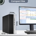 thumbnail image 4 of HP ProDesk 600 G5 SFF Desktop Computer PC Intel Core i5 9th Gen Processor 16GB DDR4 RAM 512GB NVMe SSD Wireless Keyboard Mouse Windows 11 Pro WIFI, 4 of 8