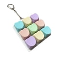 thumbnail image 4 of Xuanheng Keyboard Clicker Toy Adults Gifts Funny Lightweight Cube Keyboard Fidget Toy Macaron Heart, 4 of 8