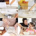 thumbnail image 4 of Cribun Danish Dough Whisk, Premium Dough Scraper and Stainless Steel Double Eyes Bread Mixer with Wooden Handle, Bread Making Tools Set for Kitchen Homemade Baking Tools, 4 of 5
