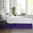 thumbnail image 2 of SGI Bedding 11 Inch Pleated Bed Skirt | Microfiber Bed Skirt | Fade Resistant, Wrinkle Free, Anti-static, Decorative, Extra Storage Space, Clutter-Free | Olympic Queen, Purple, 2 of 5