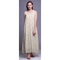 thumbnail image 3 of Bimba Robe de Nuit en Rayonne Imprimée pour Femmes, Sans Manches, Tenue de Nuit, Robe Maxi - S, 3 of 5
