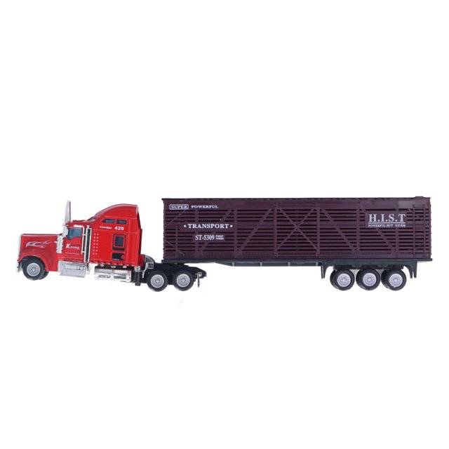Transport Truck Model, Pull Back Trucks Wear Resistant Interactive Safe 1:65 Glossy For Kids 1,2