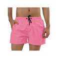 thumbnail image 1 of INSPIRE CHIC Men's Quick Dry Swim Trunks Lightweight Polyester Board Shorts with Mesh Lining 30 Pink, 1 of 7