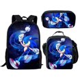 thumbnail image 1 of Sonic Primary School School Bag Three-piece Set Anime Cartoon Backpack Shoulder Bag Pencil Case high quality, 1 of 5