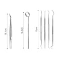 thumbnail image 2 of Dental Tools Set Dental Floss Picks Teeth Tartar Scraper Mouth Mirror for Personal Use Teeth Kit 6 PCS, 2 of 10