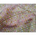 thumbnail image 4 of oneOone Silk Tabby Fabric Leaves & Floral Block Printed Craft Fabric BTY 42 Inch Wide, 4 of 4