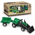 thumbnail image 1 of DOLU Pedal Ride On Tractor with Full Ranchero Trailer, Kids Toy Vehicle with Front Loader, 1 of 10