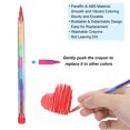 thumbnail image 4 of Uxcell Stacking Crayons, 20 Pack 10 Colors Stackable Round Drawing Crayons, 4 of 6