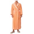 thumbnail image 1 of FhsagQ Pajamas Men's Pajamas Bikini Underpants Comfortsoft Mens Fuzzy Robe Mid Length Bathrobe Belted Soft Bath Robes Kimono Robe with Pockets Fall Winter Spa Robes Orange M, 1 of 3