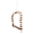 thumbnail image 3 of Bird Swing Toy, Cuttlebone Swing Wooden Perch Stand Applewood  For Cockuses For Small Parakeets For Parrots S,L, 3 of 8