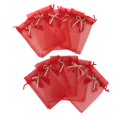 thumbnail image 1 of GUOOL 10pcs Drawstring Bowknot Gift Bags Wedding Favor - Red, 15cm 10 x 15cm, 1 of 9