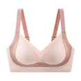 thumbnail image 1 of cfhntfmh Wireless Bras for Women Soft V Neck High Supports Color Block Full Coverage Bras Breathable No Underwire Bralettes, 1 of 3