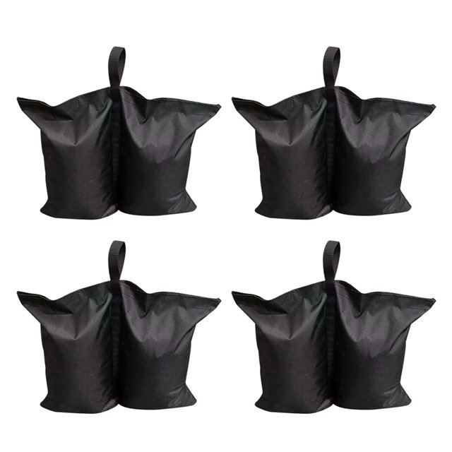 4pcs Useful Tent Fixed Sandbag Sunshade Fixed Sandbag Windproof Sandbag (Black)