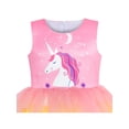 thumbnail image 4 of Girls Dress Pink Unicorn Ruffle Rainbow Cake Skirt 8 Years, 4 of 6