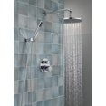thumbnail image 3 of Delta Robinet Moderne Raincan Système de Douche Rond à 2 Réglages Incluant Pomme de Douche Pluie et Douchette à Main Chrome, Système de Douche Rainfall Chrome, Valve de Douche et Trousse de Garniture, Chrome 342702, 3 of 5