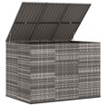 thumbnail image 2 of vidaXL Garden Cushion Box PE Rattan 145x100x103 cm Grey, 2 of 4