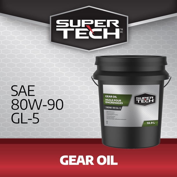 SuperTech Gear Oil SAE 80W-90 GL-5 18.9L Pail - Walmart.ca