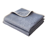 Bfogop Knitted Weighted Blanket Cooling Cotton Blanket - Lightweight Breathable Blanket for Hot Sleepers, Luxury Throws for Bed, Couch and Sofa 72*80in