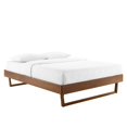 thumbnail image 4 of Modway Billie Twin Rubberwood and MDF Wood Platform Bed Frame in Walnut, 4 of 8