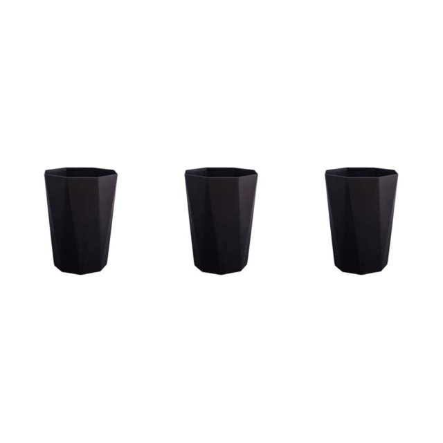 relayinert Versatile Trash Can For Bedroom - Neat Look All Home Decoration Matchable Black L 3Set