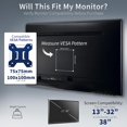 thumbnail image 4 of Extra Tall Single Monitor Desk Mount Stand with PoleFeatures Full Adjustability Tilt and Articulation Holds to Screens up to lbs with VESA Mounting STAN, 4 of 9