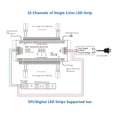 thumbnail image 4 of ES32 Single Color 2CH Pixel RGB SPI LED Strip Dimmer 8-32 Steps Stairway Light 32CH Stair LED Light PIR Motion Sensor Controller, 4 of 7