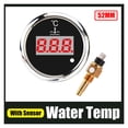 thumbnail image 2 of Digital 52mm Water Temp Gauge 40-120 With Water Temperature Sensor Sender M16*1.5 Water Temp Meter Indicator For Car Boat, 2 of 6