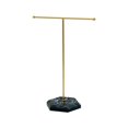 thumbnail image 2 of Modern Jewelry Stand - T-Shape Metal Display Rack With Wood Base For Your Organizing Necklaces Bracelets And Earrings, Czzoypi Modern Jewelry Stand - T-Shape, 2 of 7