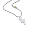 thumbnail image 2 of Lightning Bolt Charm Necklace with Gemstone, 2 of 6