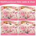 thumbnail image 2 of Kids Table and Chairs Set, Height Adjustable Desk With 4 Seats for Ages 2-10,Arts & Crafts Table,Graffiti Desktop, Non-Slip Legs, Max 300lbs, Children Multi-Activity Table for Classrooms,Daycares,Home, 2 of 9
