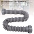 thumbnail image 3 of Expandable Flexible P Trap Pipe Kit, Leakproof Adjustable Engineering Plastic Single Kitchen Sink P Trap Pipe Kit Space Saving with Seal Circle for Maintenance, 3 of 7