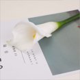 thumbnail image 2 of Artificial SNAIL GARDEN Latex Calla Lily Bundle with Green Leaves, 2 of 12