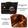 thumbnail image 2 of Miangastore Mini Suitcase Iron Vintage Mini Suitcase Boxes Candy Box Tin Plate Box Coin Storage Container for Party Wedding Decoration Black, 2 of 9