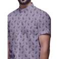 thumbnail image 4 of BESTMAN Printed Shirts For Men Short Sleeve Button Down Casual Cotton Shirt, 4 of 5