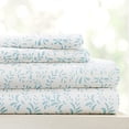 thumbnail image 2 of ienjoy Home Ensemble de Draps 3 Pcs Motif Explosion de Vignes, Simple, Bleu Clair, 2 of 4