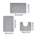 thumbnail image 3 of Bigersell Absorbent Rug Clearance Water Absorption Soft and Comfortable Easy to Dry Machine Wash Bathroom Mat Solid Pattern Gray, 3 of 8