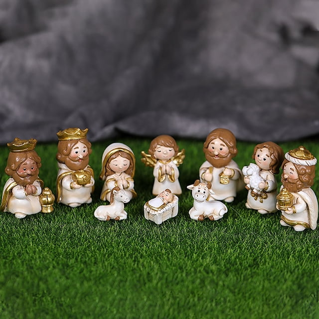 RKSTN Fall Decorations for Home Christmas Gift Decoration Character Statue Resin Crafts Home Decoration Decorations