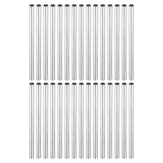 Unique Bargains Round Coupling Nut M4x0.7mm 80mm Threaded Sleeve Connector Rod Bar Stud Tube 30 Pack